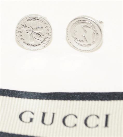 gucci coin earrings|Gucci monogram earrings.